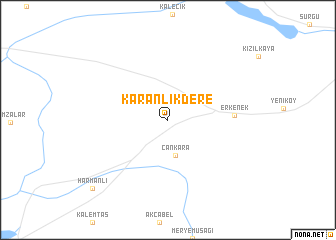 map of Karanlıkdere