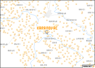 map of Karanovac