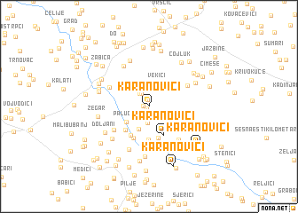 map of Karanovići