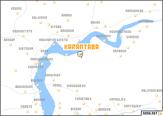 map of Karantaba