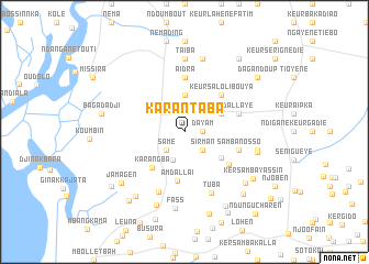 map of Karantaba