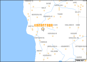 map of Karantaba