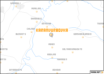 map of Karan Vŭrbovka