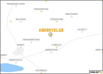 map of Karan-Yelga