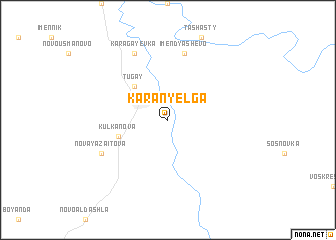 map of Karan-Yelga