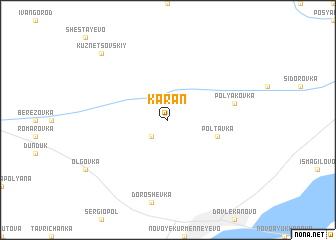 map of Karan