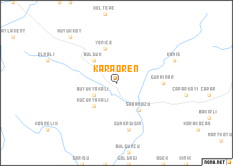 map of Karaören