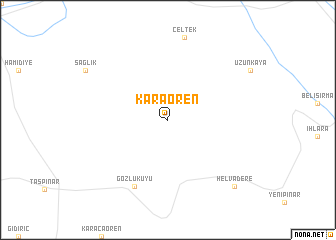 map of Karaören