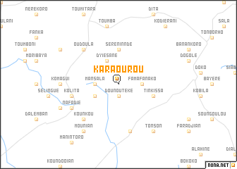 map of Karaourou