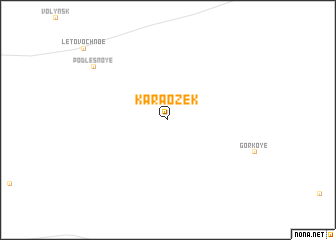 map of Karaozek