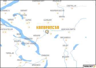 map of Karapáncsa