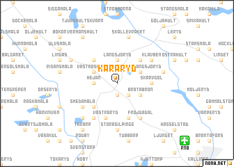 map of Kåraryd