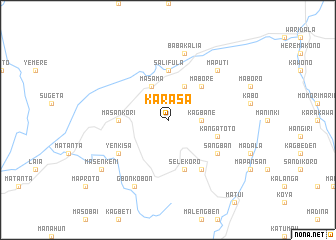 map of Karasa