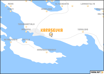 map of Karasëvka