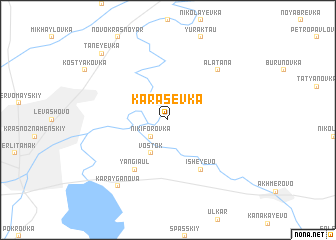 map of Karasëvka
