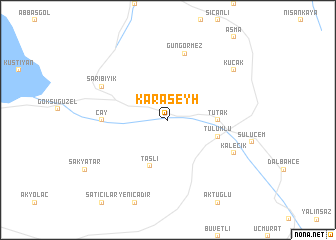 map of Karaşeyh