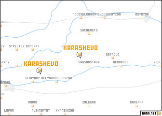 map of Karashëvo