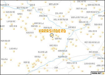 map of Karašinđerđ