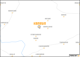 map of Karasin