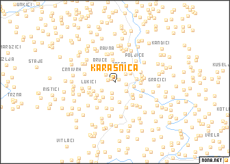 map of Karašnica