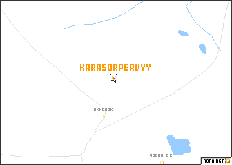 map of Karasor Pervyy