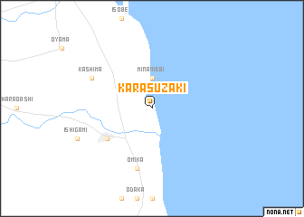 map of Karasuzaki