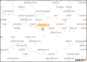 map of Kárász