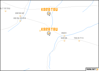 map of Karatau