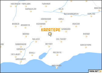 map of Karatepe