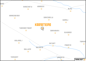 map of Karatepe