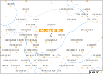 map of Karátoulas