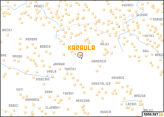 map of Karaula