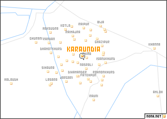 map of Karaundia