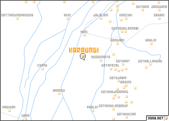 map of Karaundi