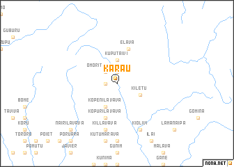 map of Karau