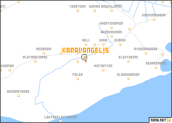 map of Karavangélis