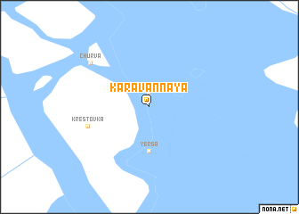 map of Karavannaya