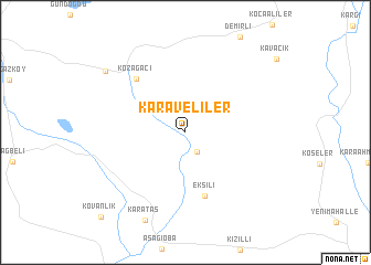 map of Karaveliler