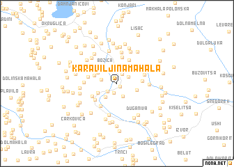 map of Karaviljina Mahala