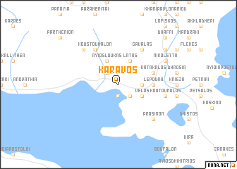 map of Káravos