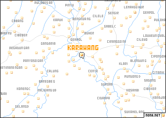 map of Karawang