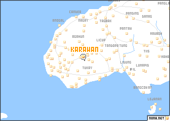 map of Karawan