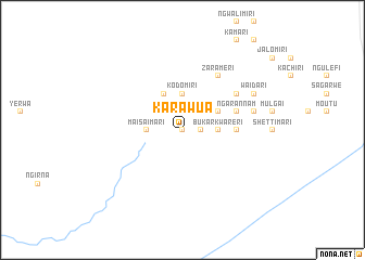 map of Karawua