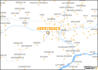 map of Kara-Yagach