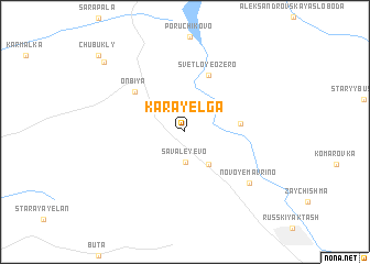 map of Kara-Yelga