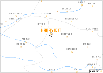 map of Karayiğit