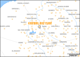 map of Karbalā\