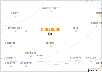 map of Karbalak