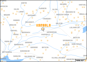 map of Karbala