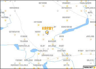 map of Karby